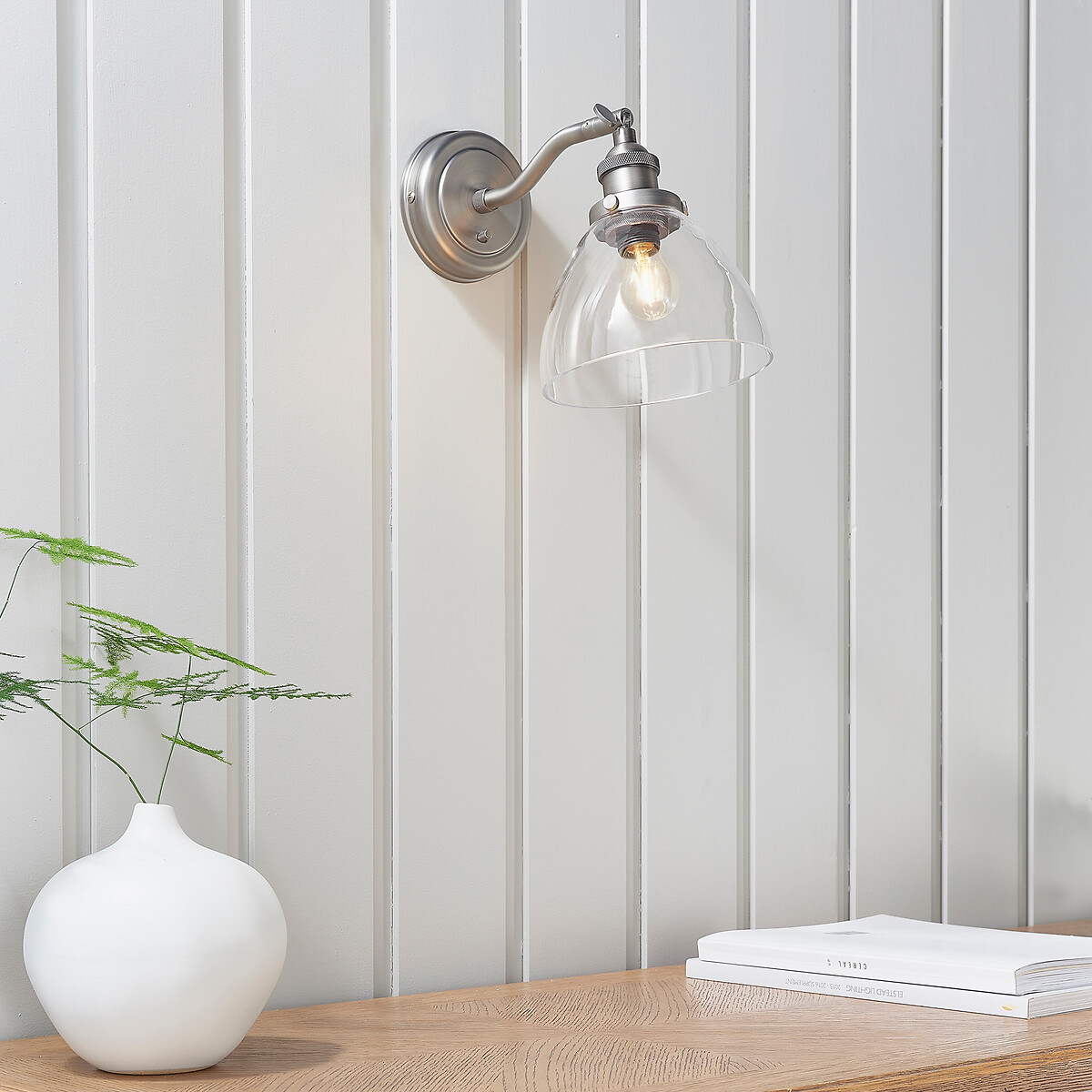 Henne Resto Style Wall Light in Brushed Silver silver-coloured, ÉDITÉ