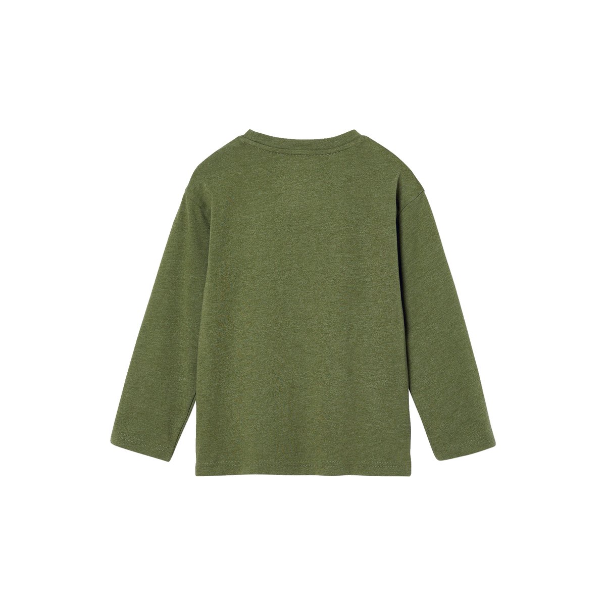 Tee-shirt grand imprimé devant STRANGER FOREST vert chiné, VERTBAUDET