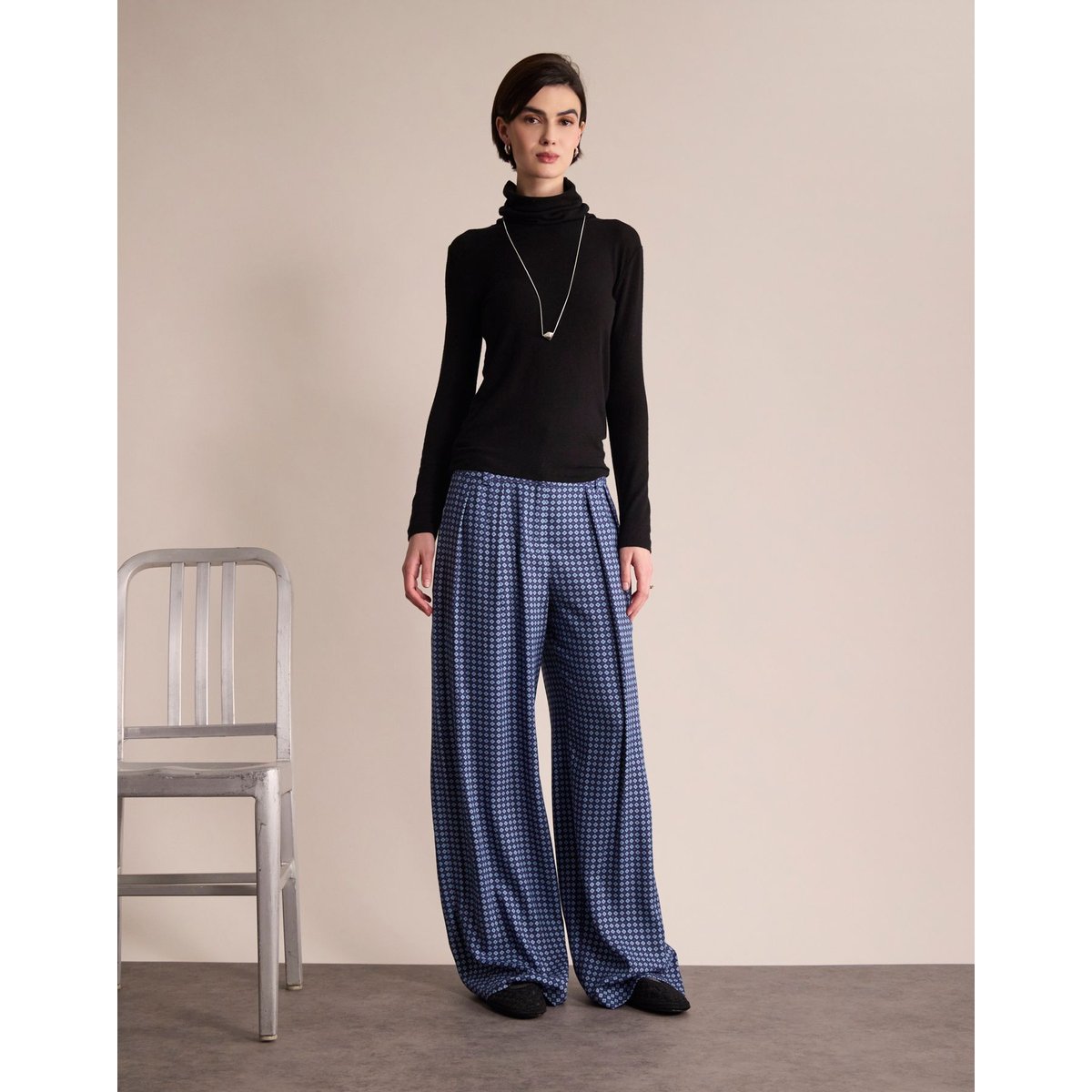 Pantalon Luciano bleu, INES DE LA FRESSANGE PARIS