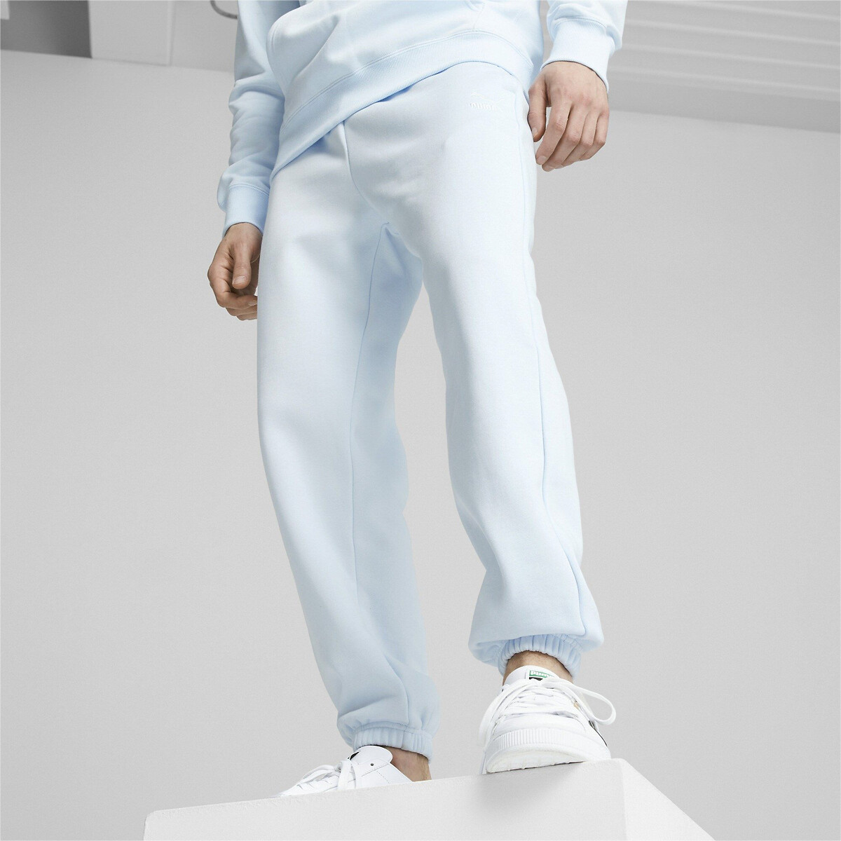 Pantalon de jogging petit logo Prime bleu ciel, PUMA