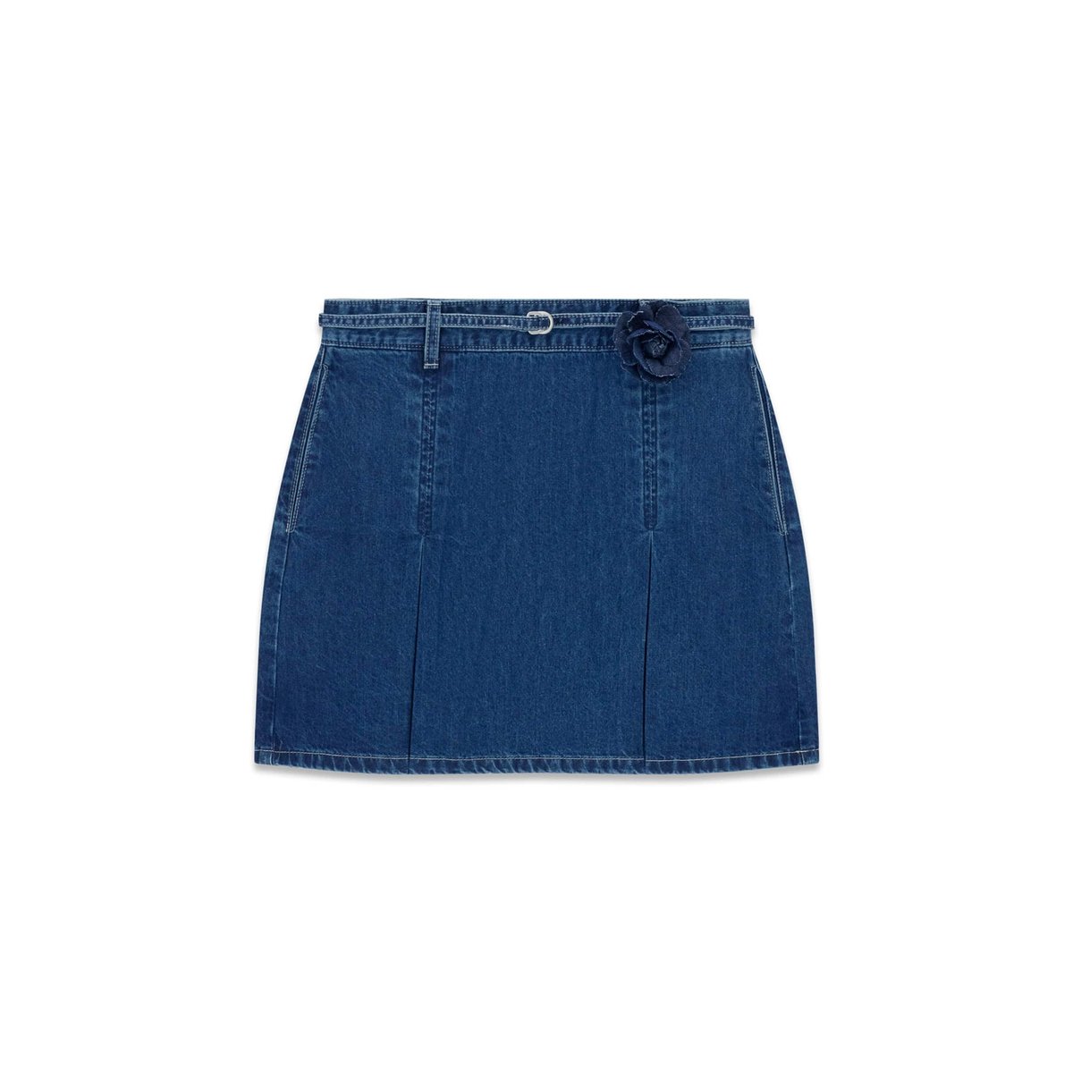 Mini-Jupe En Denim bleu foncé, GUESS