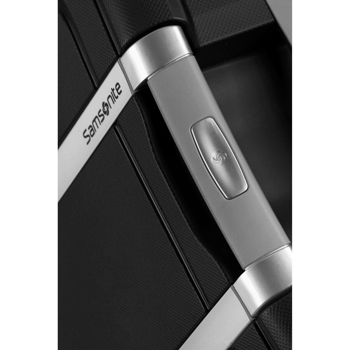 Mala de cabine S'Cure, 55 cm, com 4 rodas e fechadura, da Samsonite preto , SAMSONITE