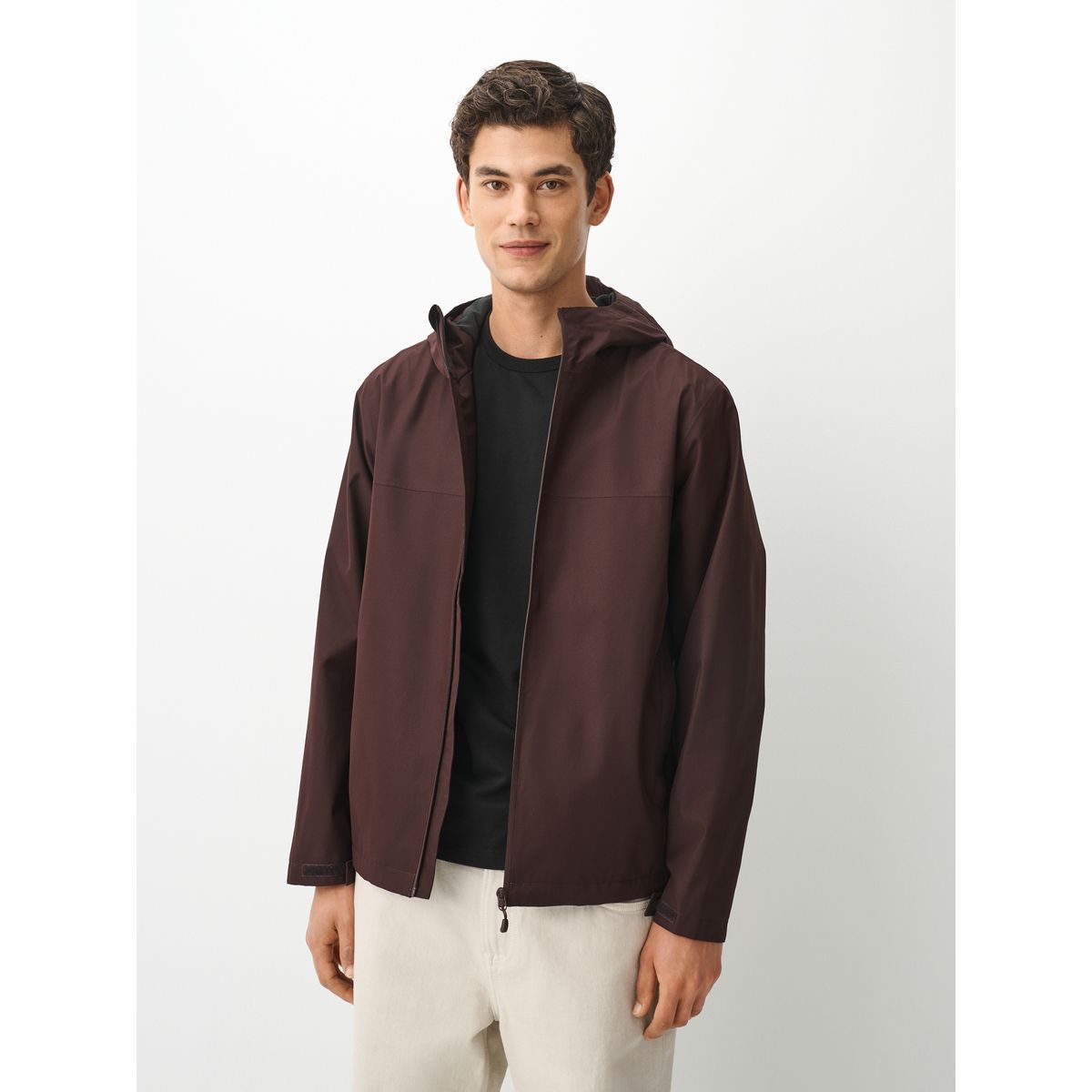 Anorak imperméable rouge bordeaux, NEXT