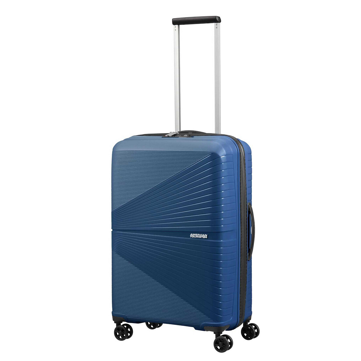 Mala de viagem superleve média, 67 cm, com 4 rodas, da American Tourister azul, AMERICAN TOURISTER