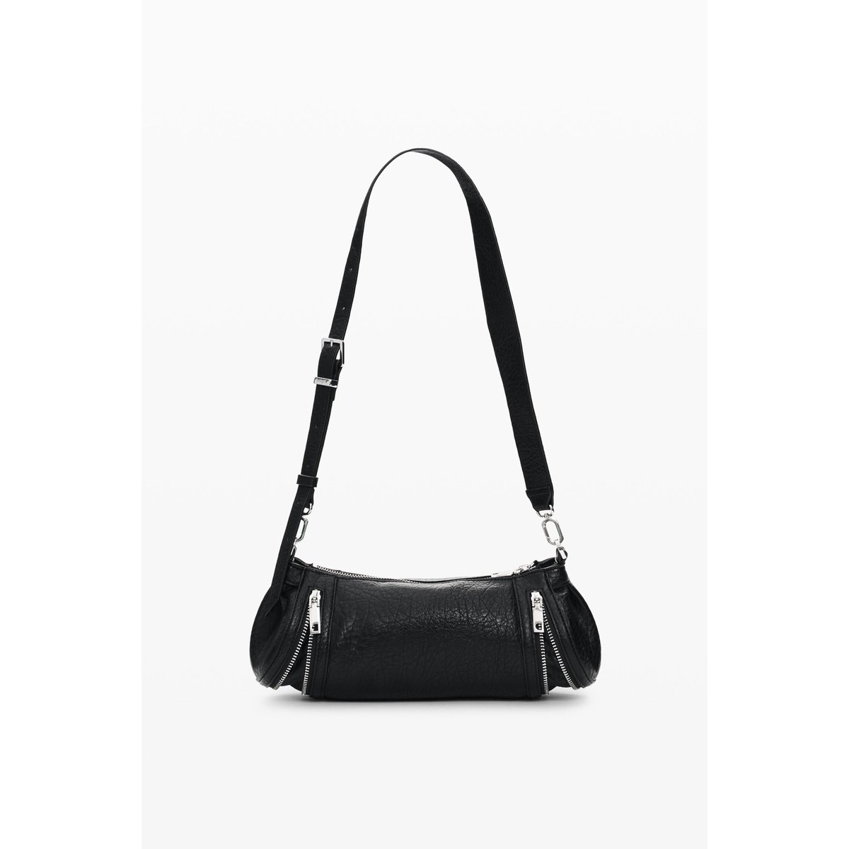 Sac effet cuir moyen noir, DESIGUAL