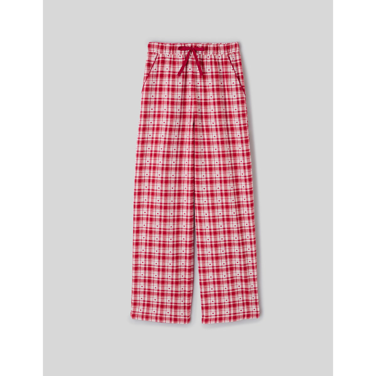 Pantalon de pyjama à carreaux bordeaux, BZB