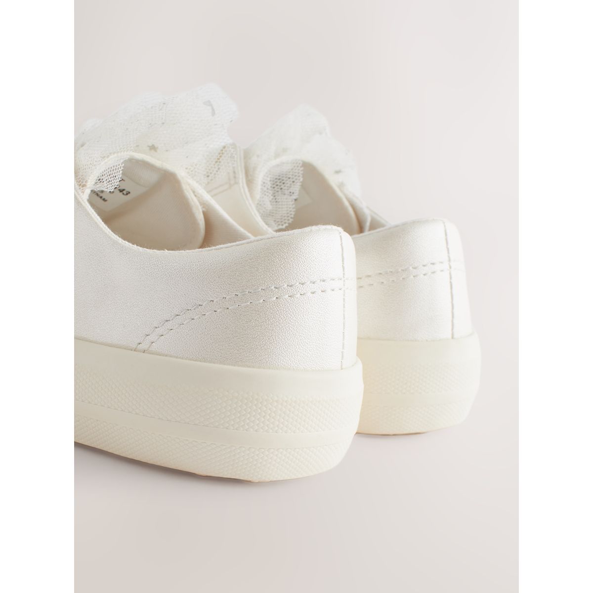 Baskets en tulle pour grandes occasions blanc, NEXT