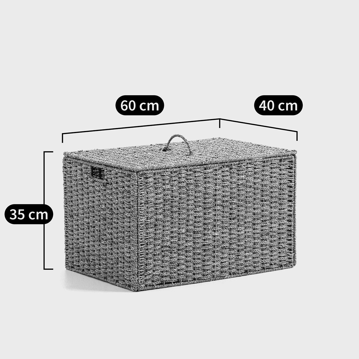 Malle pliable en jonc de mer L60 cm, Kino naturel, LA REDOUTE INTERIEURS