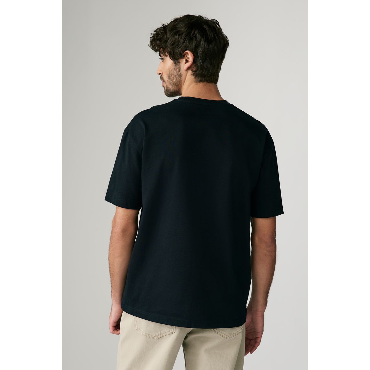 T-shirt noir, NEXT