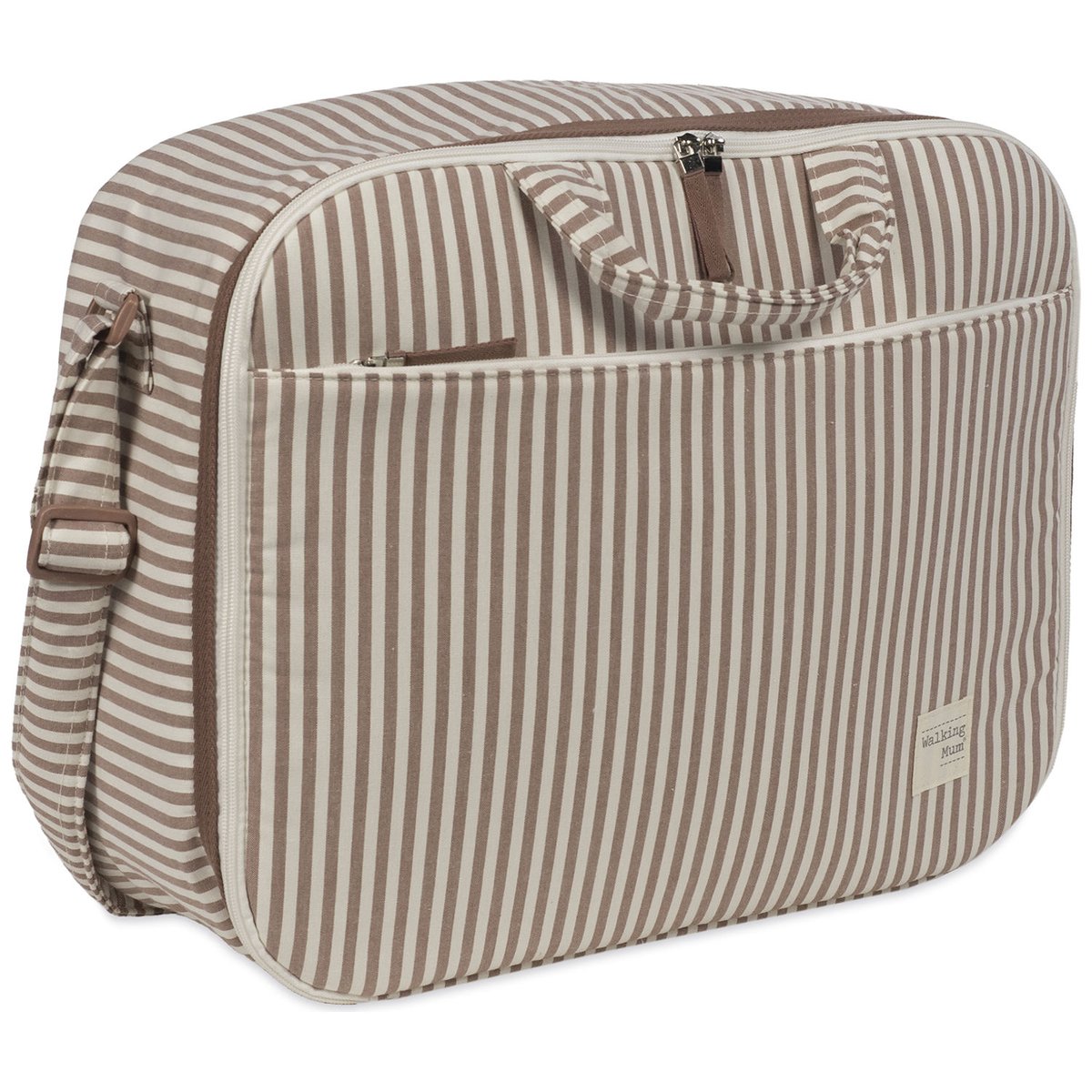 Valise de maternité marron, WALKING MUM