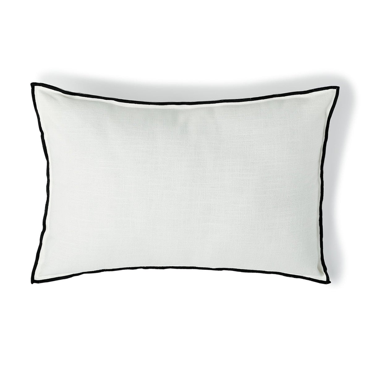 Coussin toile de coton JULES blanc / noir, FEBRONIE