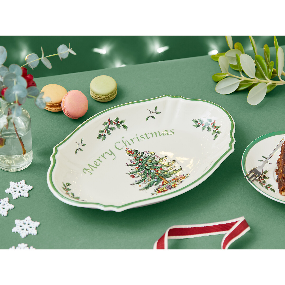 Christmas Tree Merry Christmas Tray white, SPODE