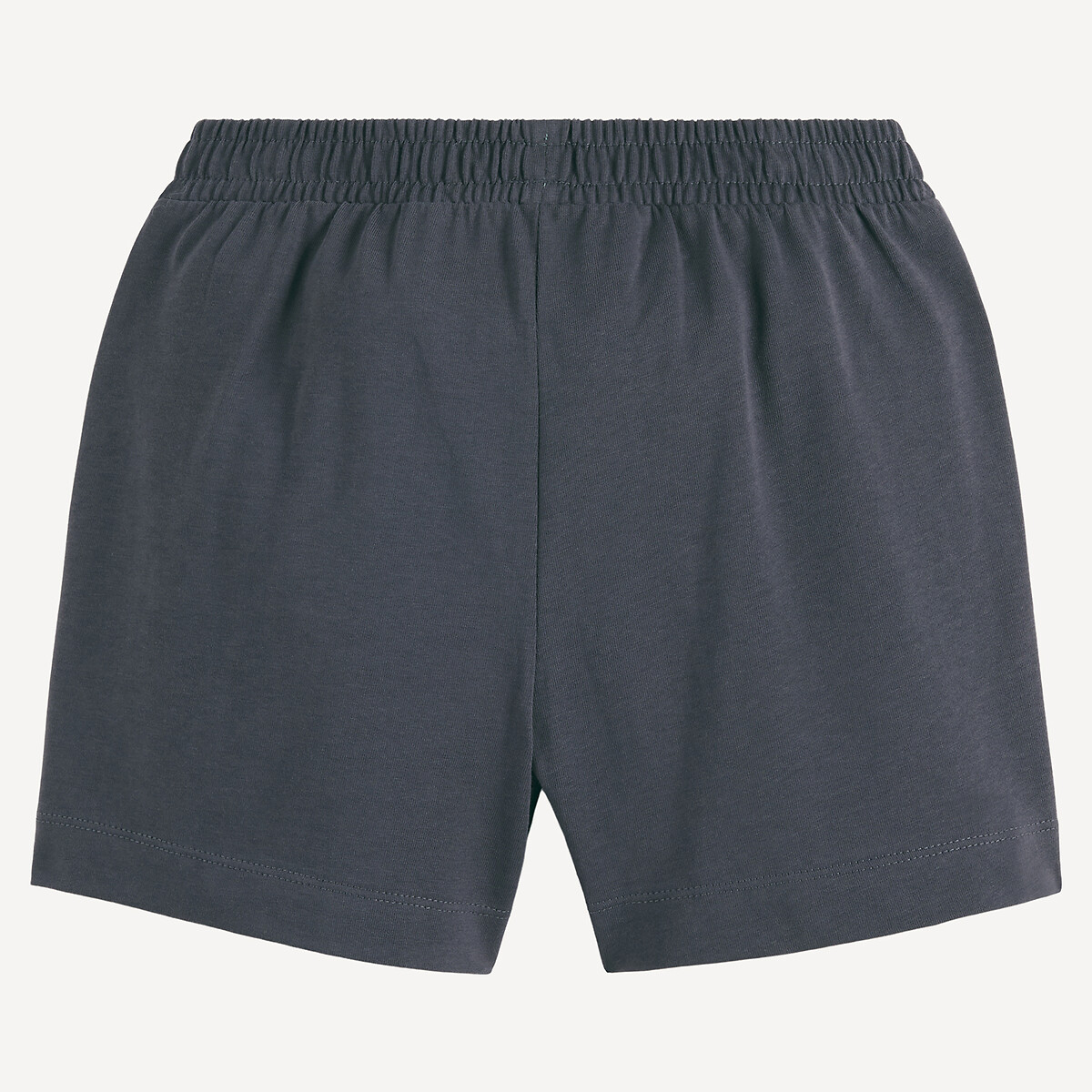 Zware jersey short donkergrijs, LA REDOUTE COLLECTIONS