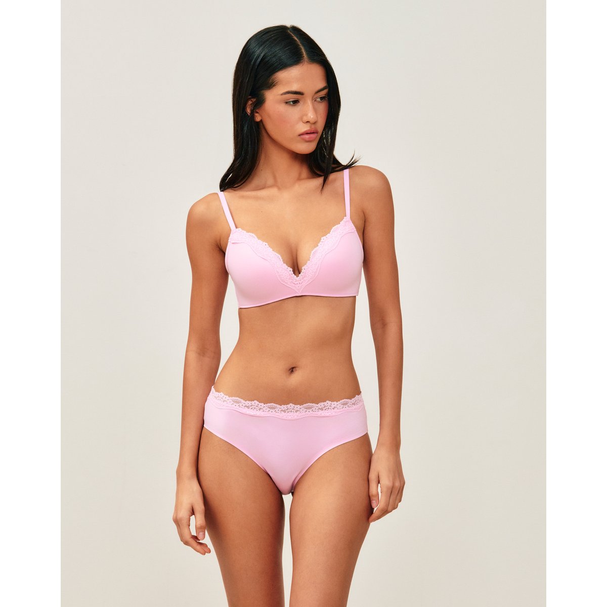 Soutien-gorge push-up en microfibre NEW SOFTIZ rose, UNDIZ