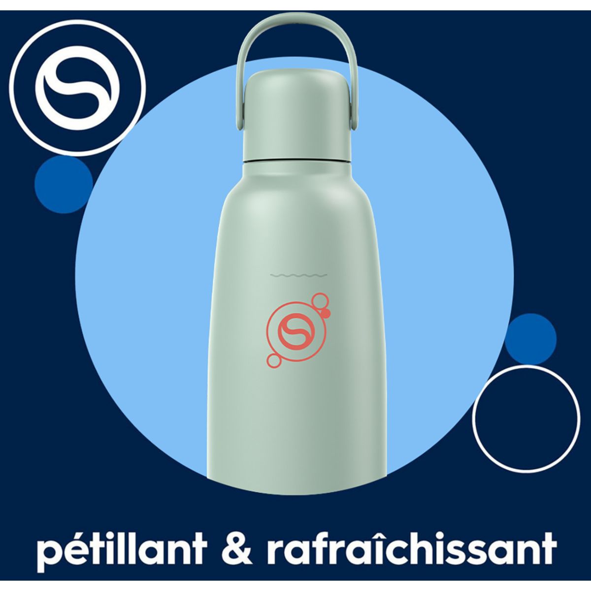 Bouteille isotherme Fizz & Go Cool menthe 0.9L couleur unique, SODASTREAM