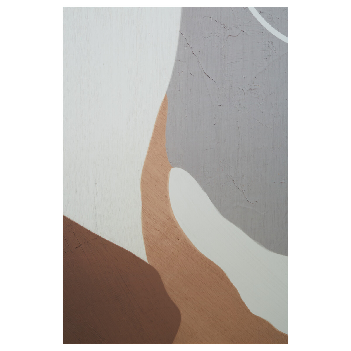 143 x 103cm Neutral Abstract Canvas Wall Art grey, SO'HOME