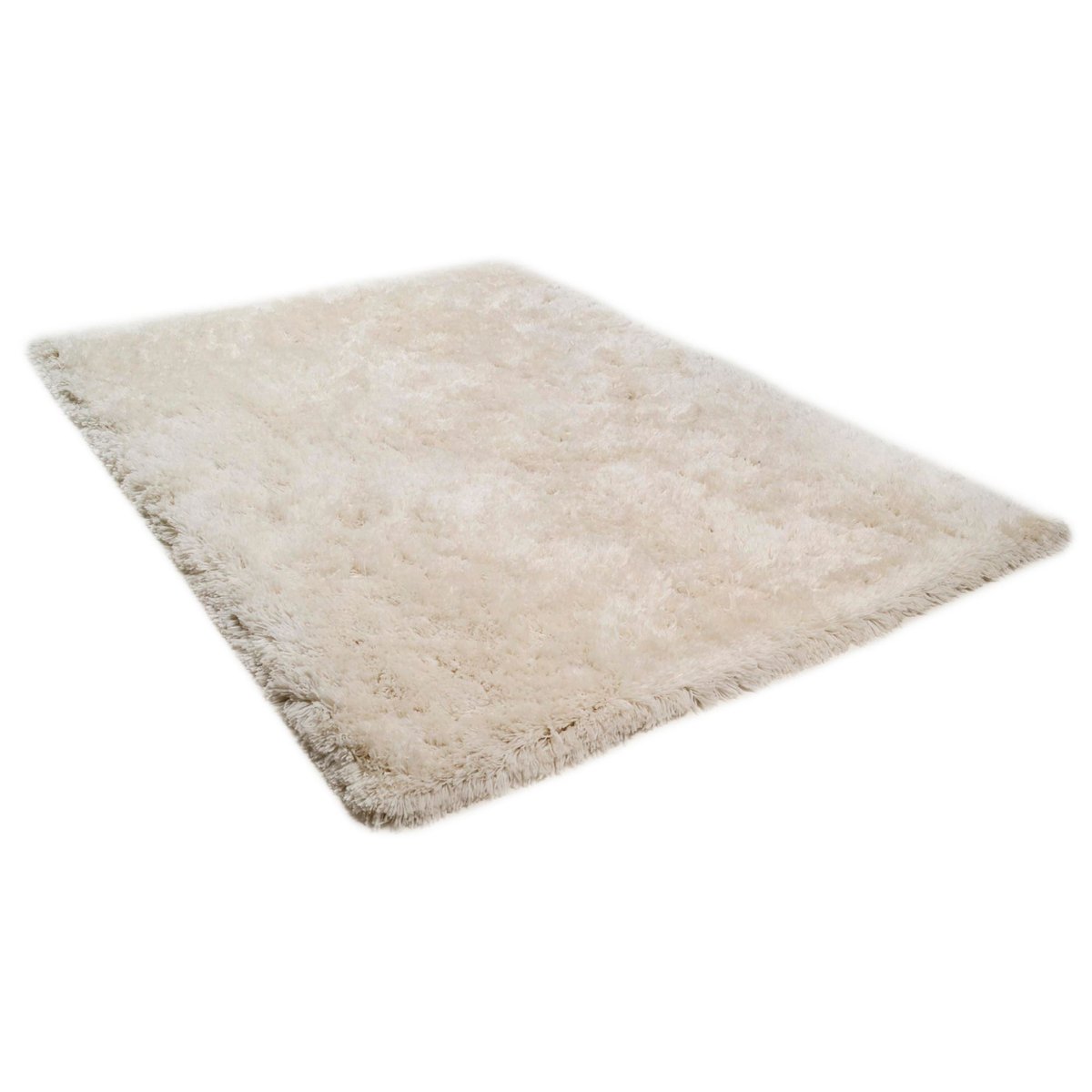 Tapis shaggy Flokato longs poils beige clair, THEKO