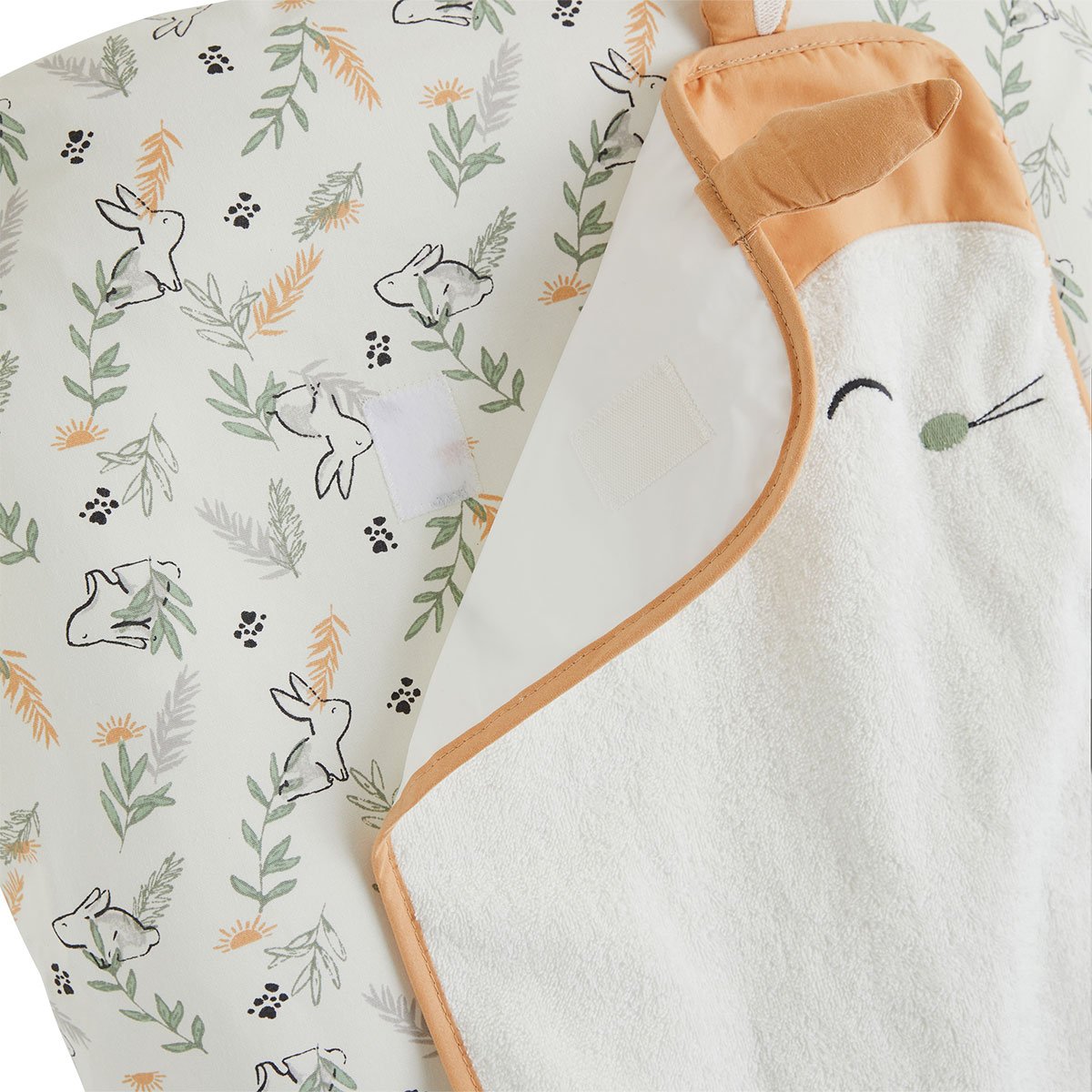 Housse de matelas à langer + tapis de change Frimousse ecru, PETIT BEGUIN