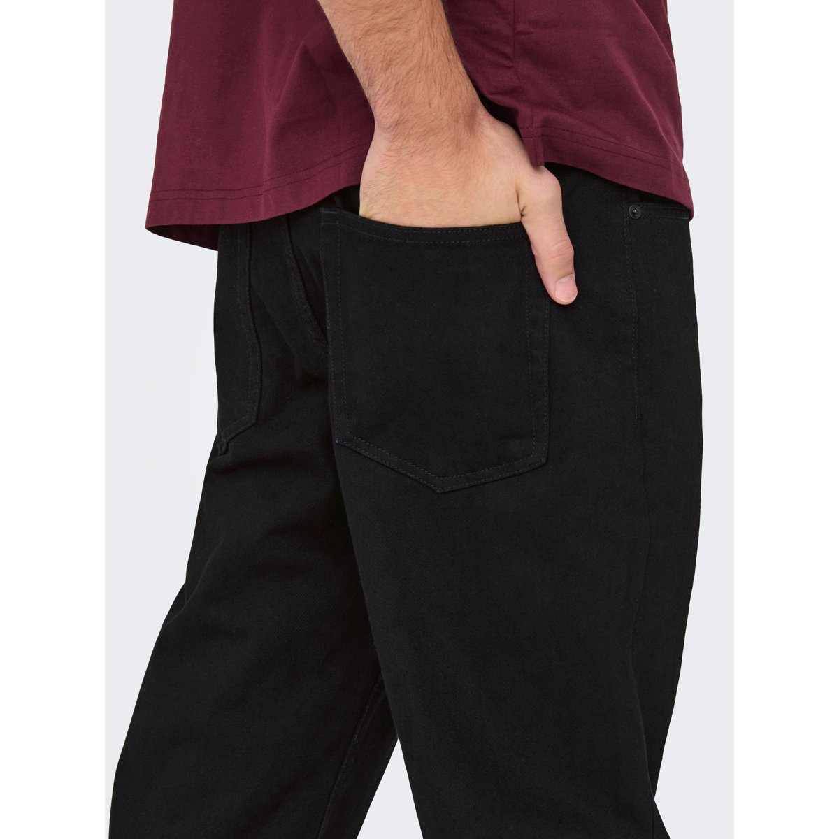 Coupe Regular black denim 1, ONLY & SONS