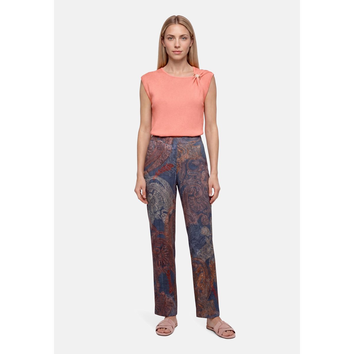 Top en maille à boucle light mahogany, BETTY BARCLAY