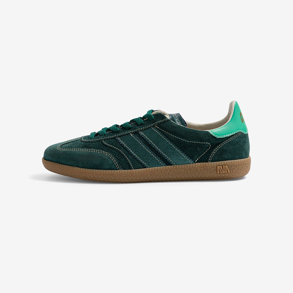 Baskets en cuir Pulse vert, CAVAL