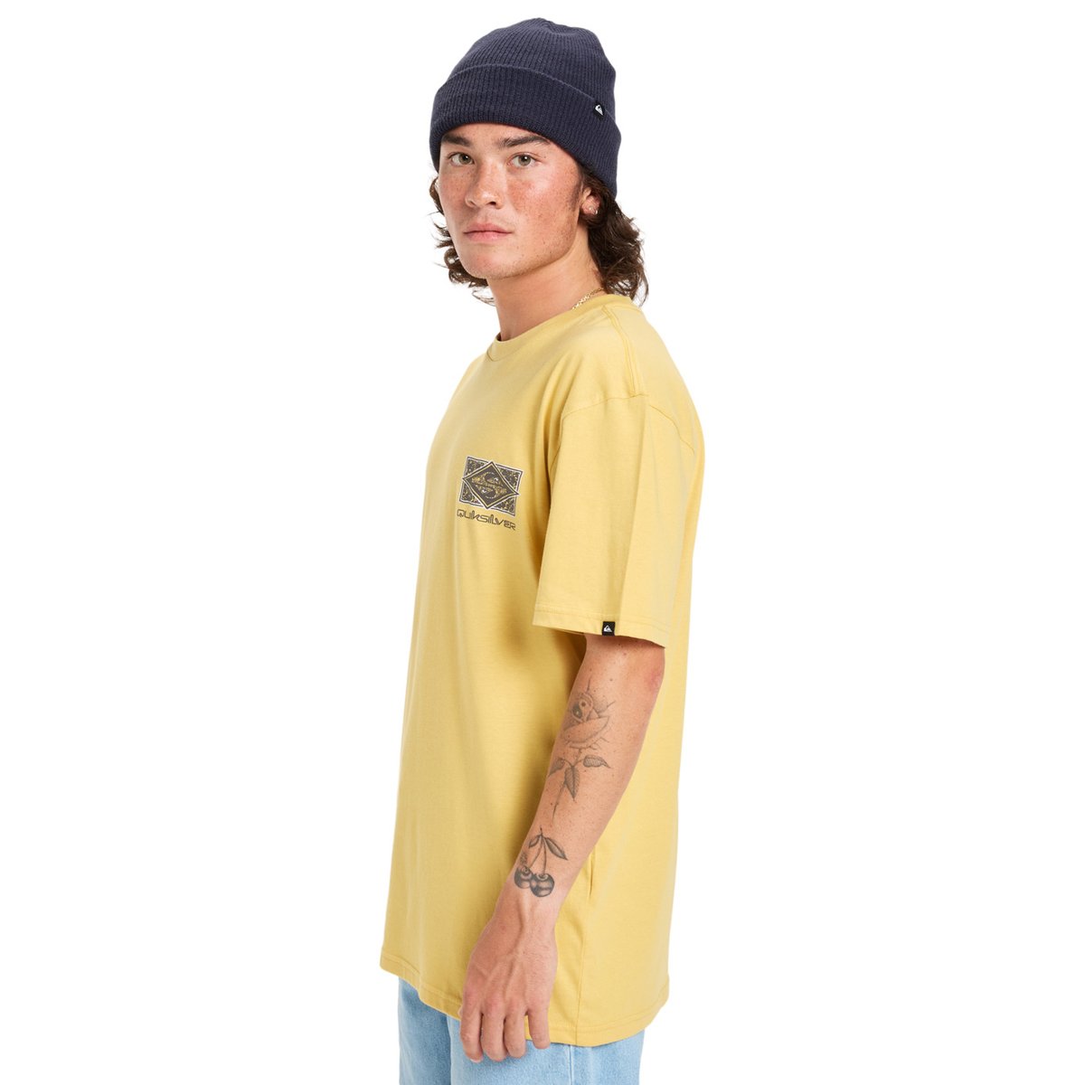T-shirt à manches courtes EVO CRISIS jaune rattan, QUIKSILVER