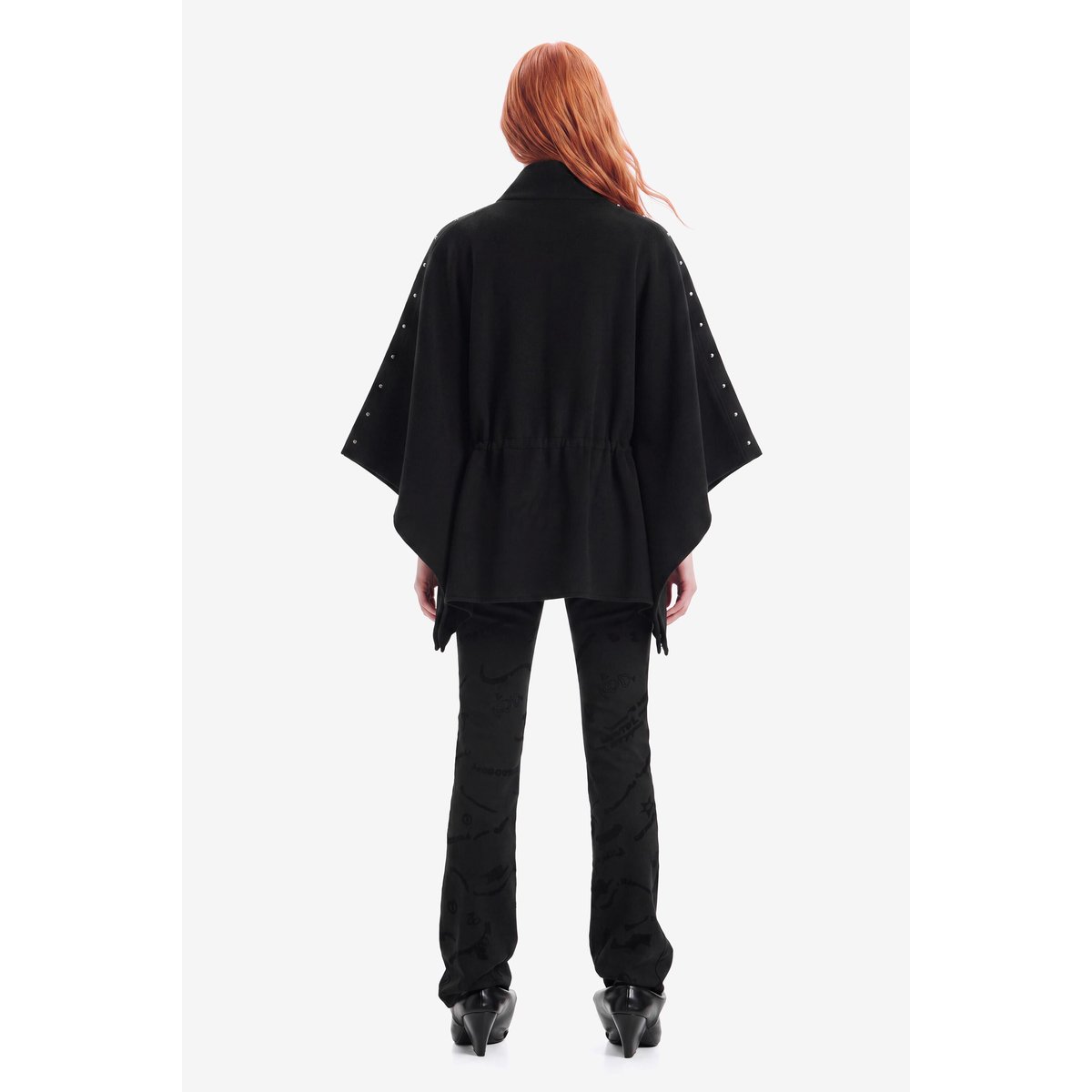 Poncho Cordons Piercing noir, DESIGUAL