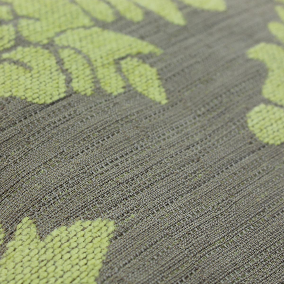 Coussin en coton tissé déhous à motifs fleur de lys FLORALIES vert, THE DECO FACTORY