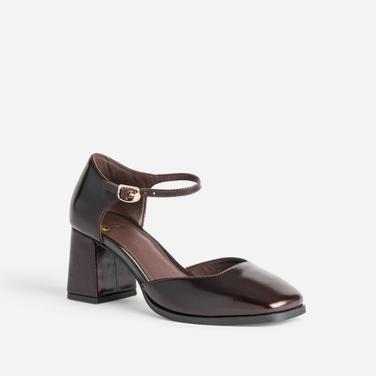 Escarpin en cuir ALEX chocolat, ERAM