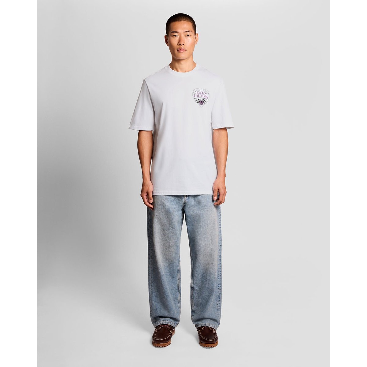 T-shirt graphique poitrine blanc, LYLE & SCOTT