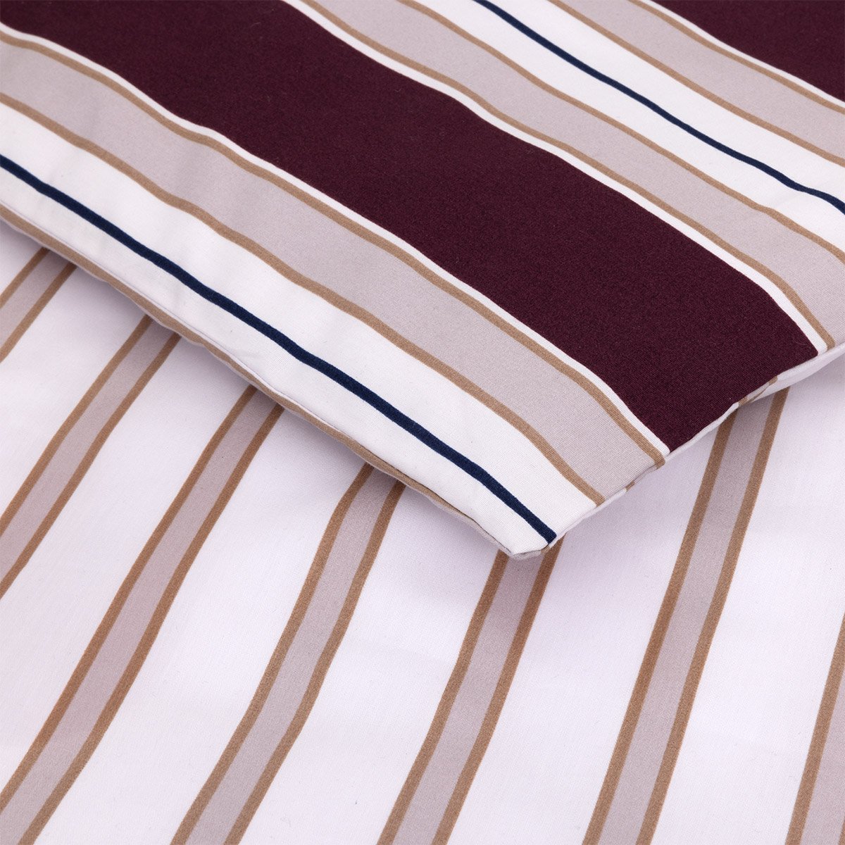 Housse de couette en percale de coton, L COTTAGE rouge, LACOSTE HOME