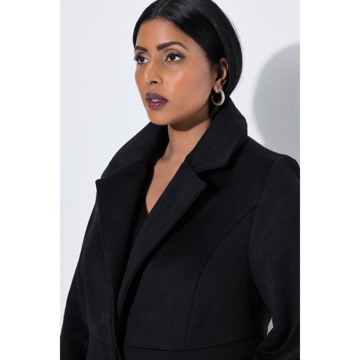 Manteau coupe princesse noir, ULLA POPKEN