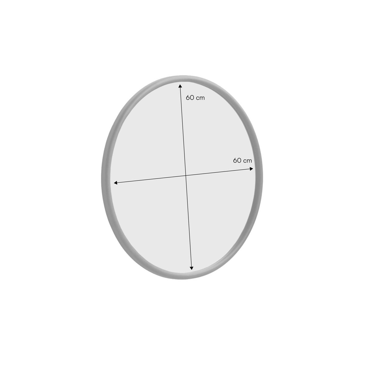 Miroir rond bois d'hévéa Ø60cm IVY noyer, SWEEEK