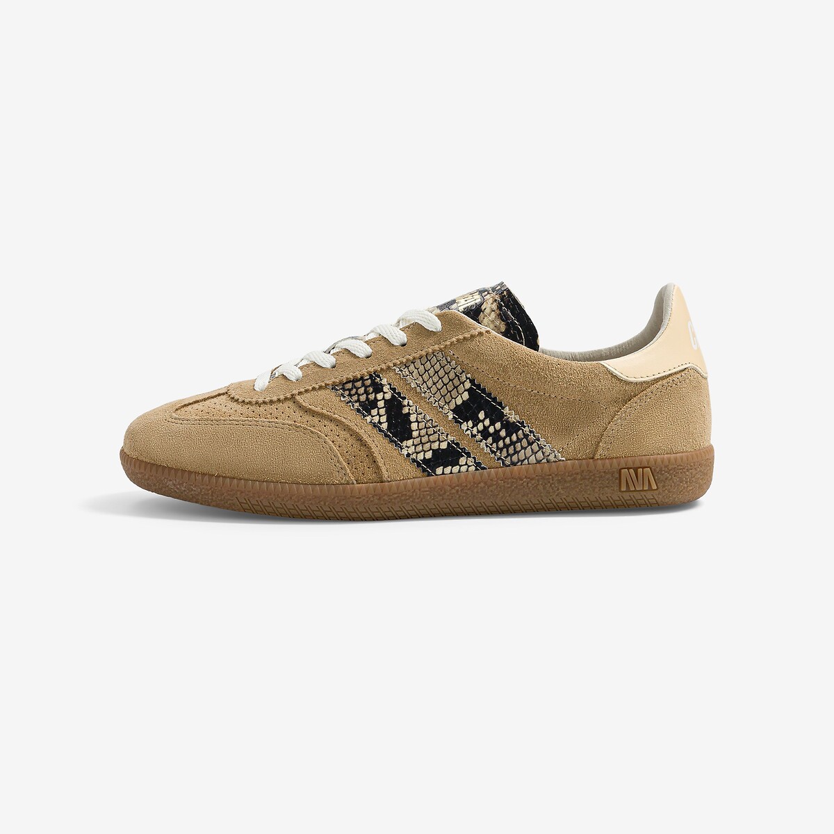 Baskets en cuir camel, CAVAL