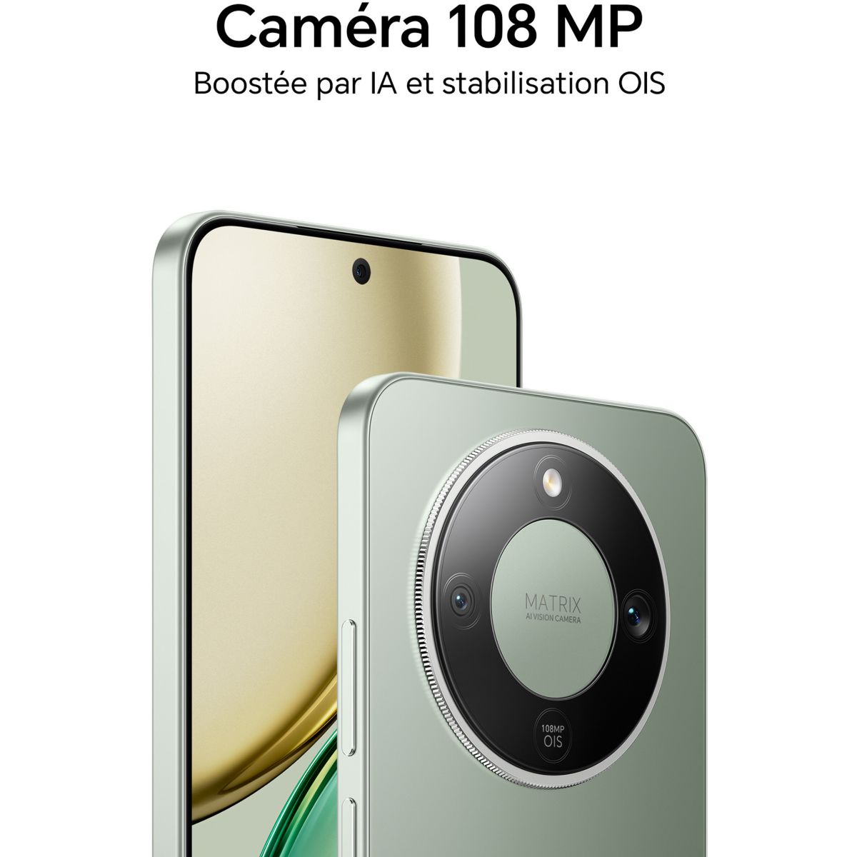 Smartphone Magic 8 Lite Vert 256Go couleur unique, HONOR