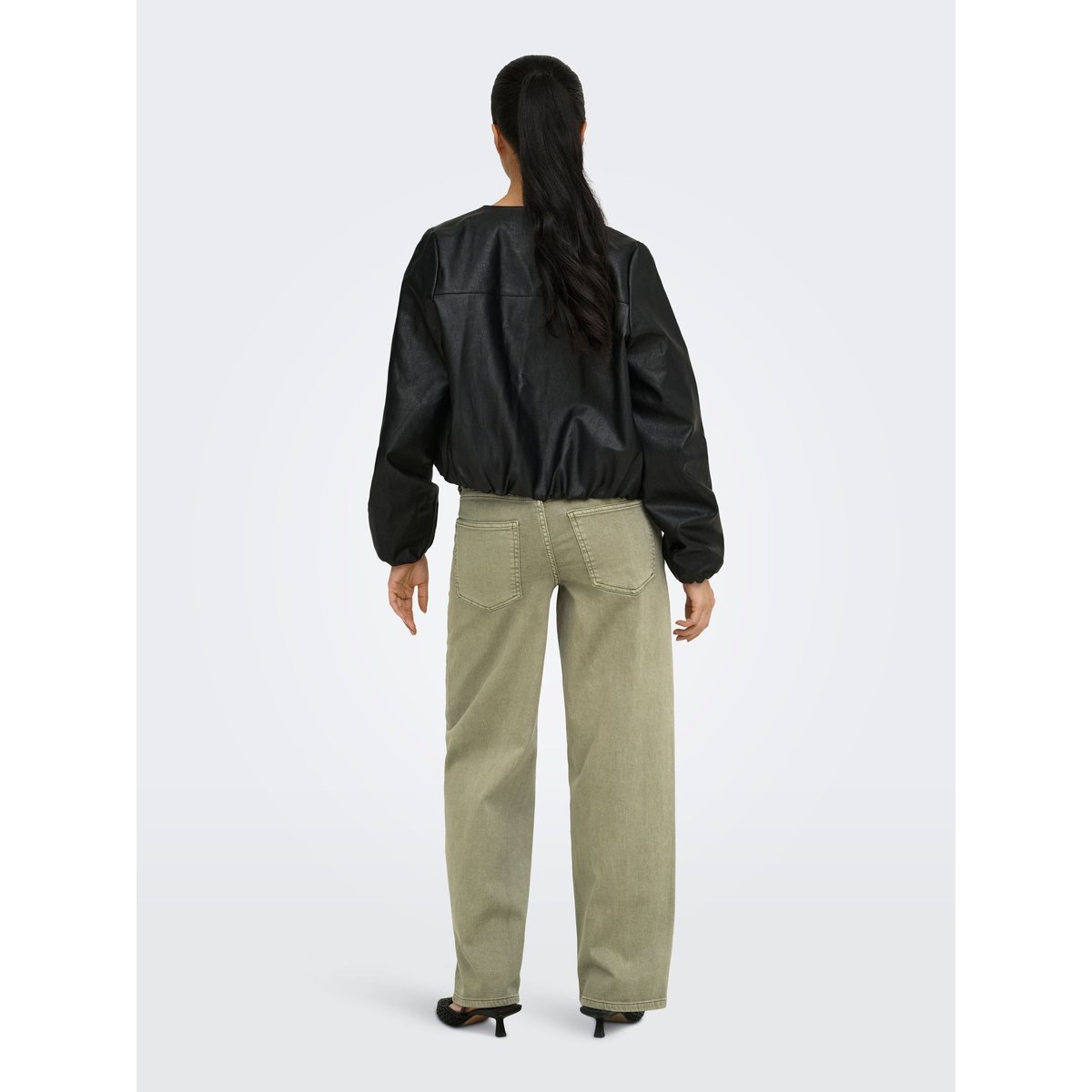 Jean Coupe Droite dark olive, ONLY