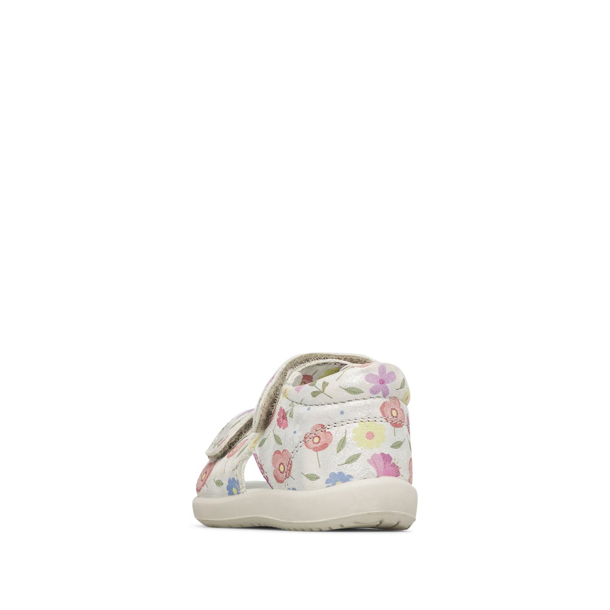 Sandales en cuir avec imprimé floral NEW RIVER argent-, FALCOTTO