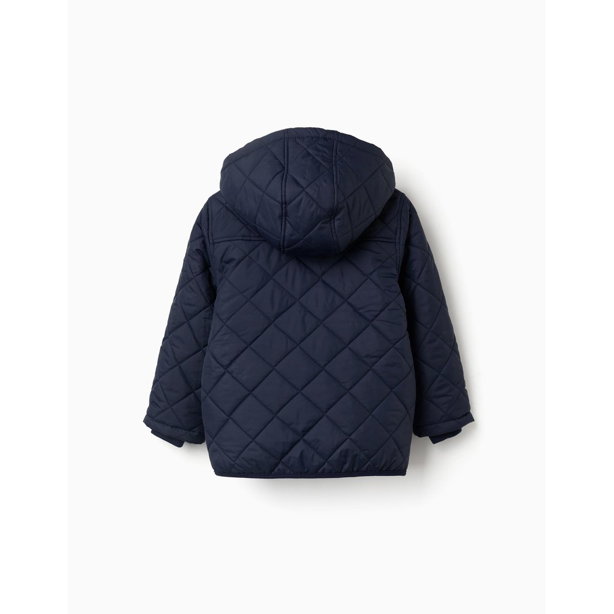 Veste matelassée avec capuche amovible bleu foncé, ZIPPY