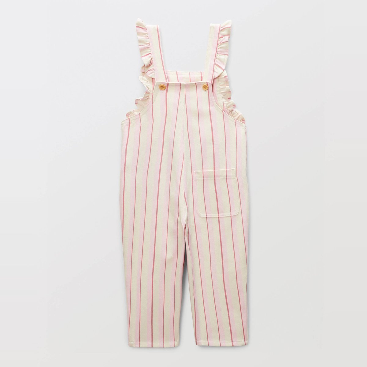 Salopette longue rayée en coton BIO GOTS nymphea, BOUT'CHOU