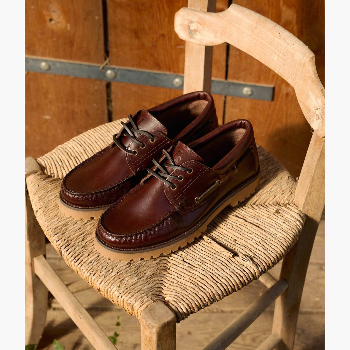 Derby en cuir CHRIS marron chocolat, BOCAGE