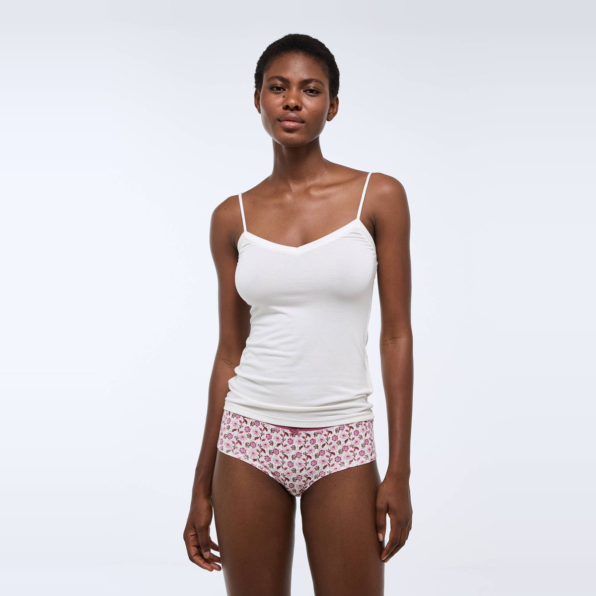 Lot de 3 shorties GARANCE en coton BIO GOTS groseille, MONOPRIX