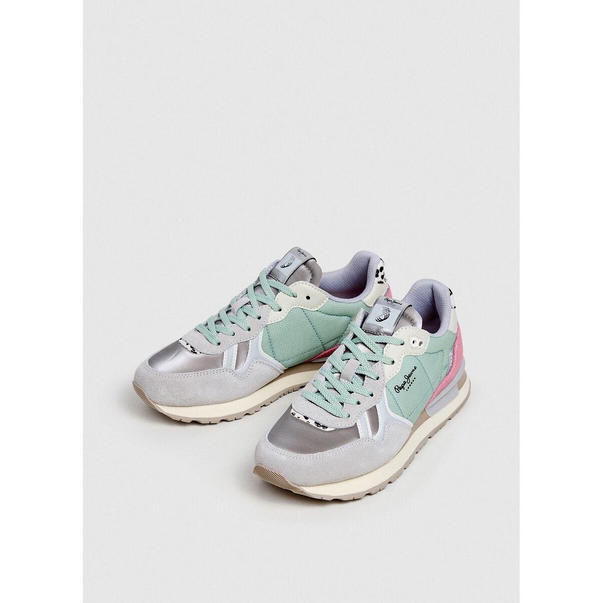 Baskets Brit Glen gris, PEPE JEANS