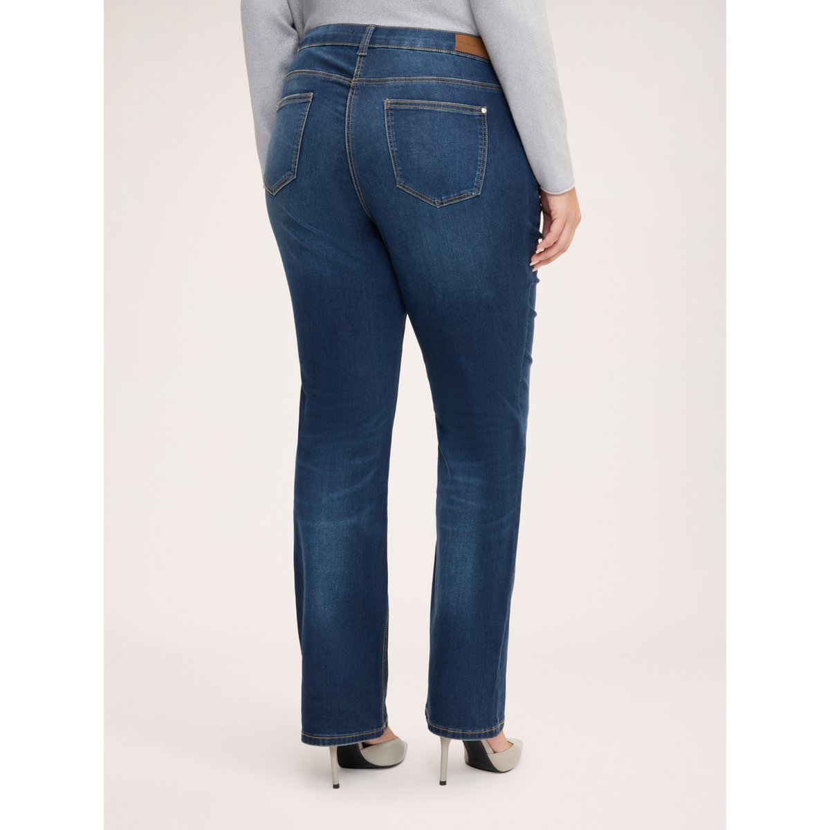 Jean regular délavage sombre washed bleu, FIORELLA RUBINO