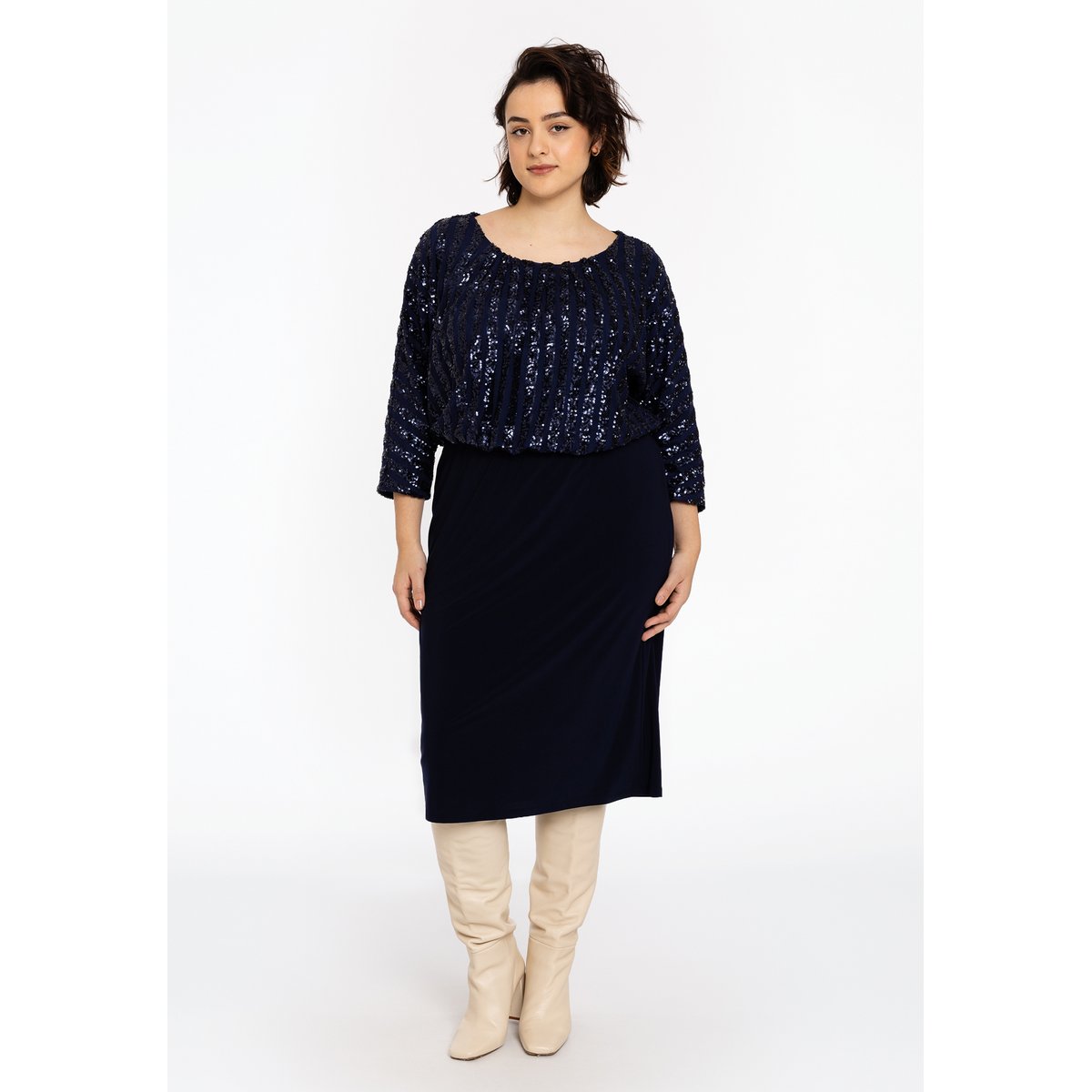 Robe imprimée bleu, YOEK