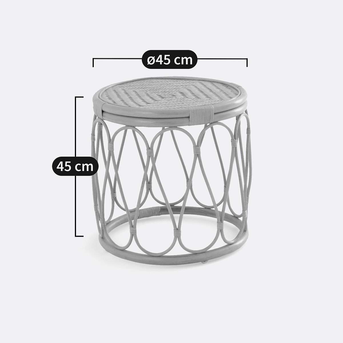 Malu Rattan Bedside Table natural, LA REDOUTE INTERIEURS