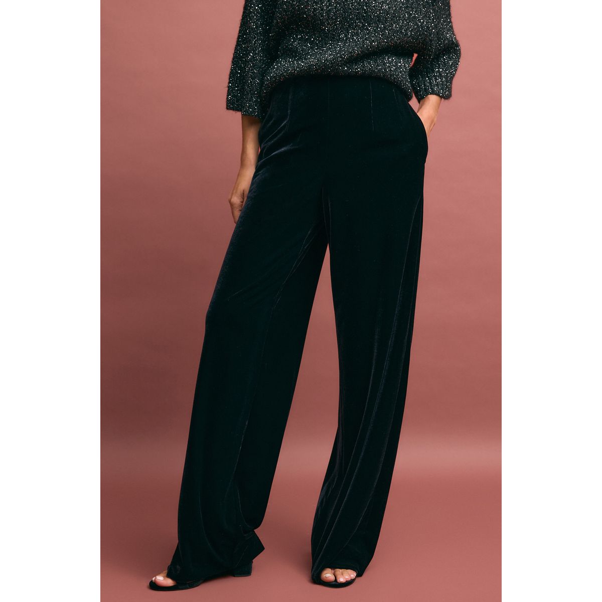 Pantalon large noir, NEXT