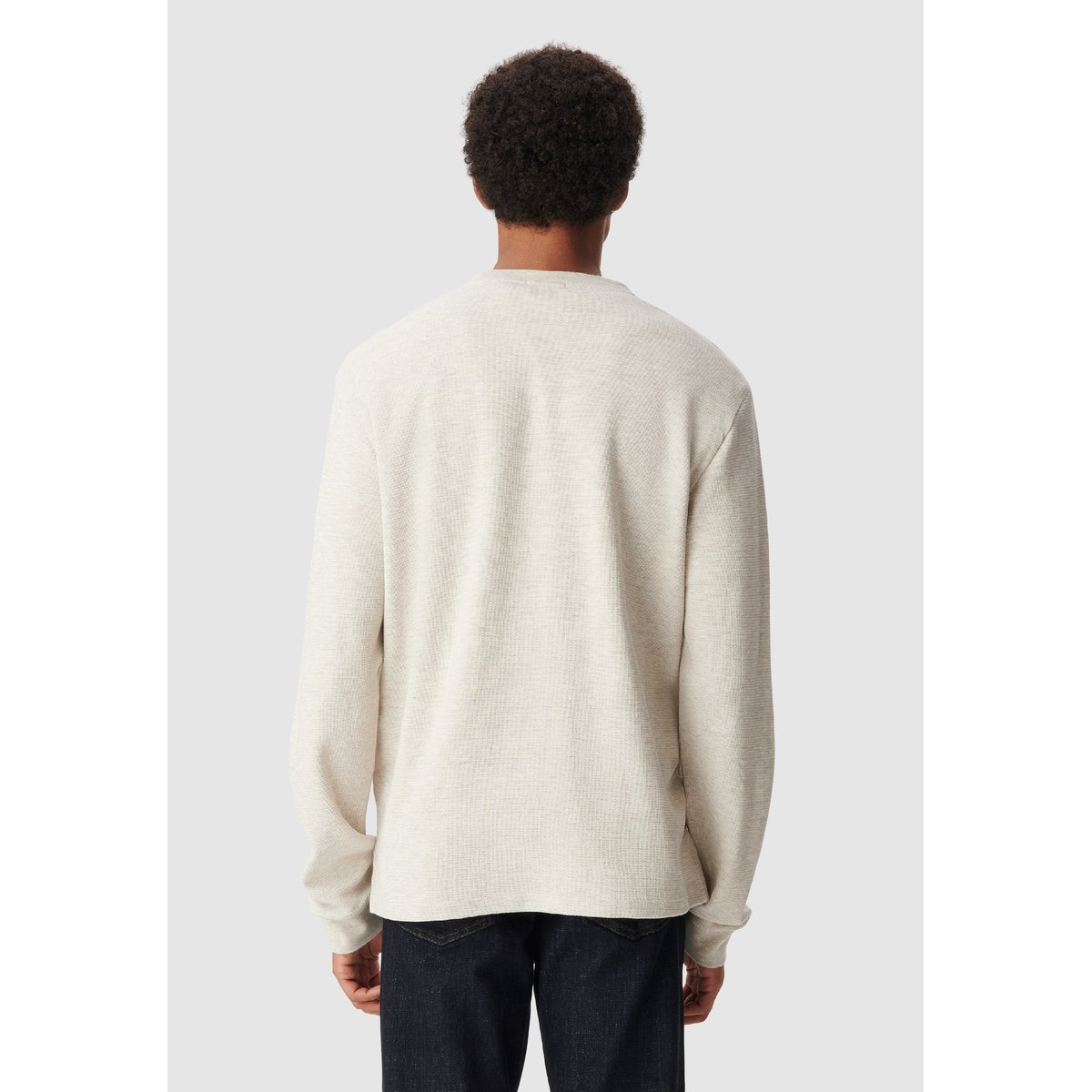 Tee-shirt maille gaufrée et pressions beige, IKKS