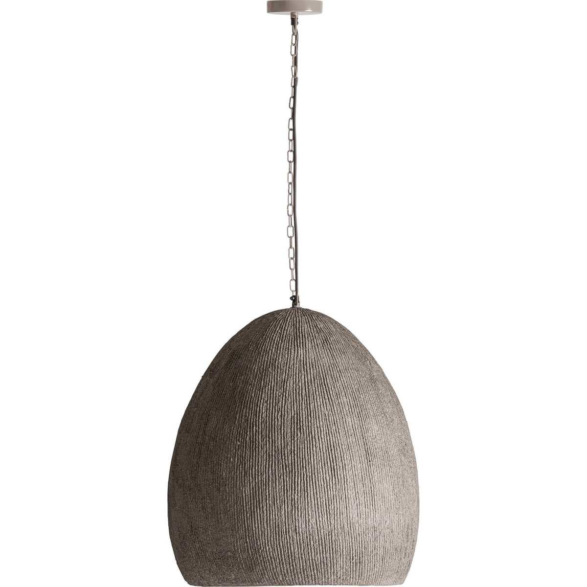 Suspension contemporaine en papier gris et taupe, RECOLLECTION