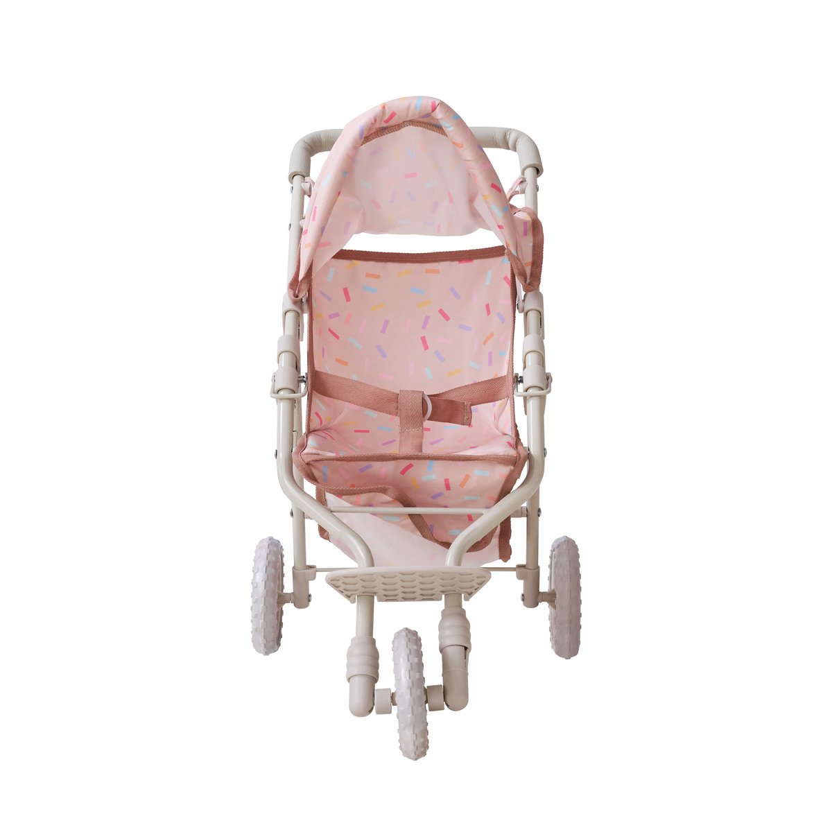 Poussette jogging avec accessoires harnais et panier beige, TEAMSON KIDS