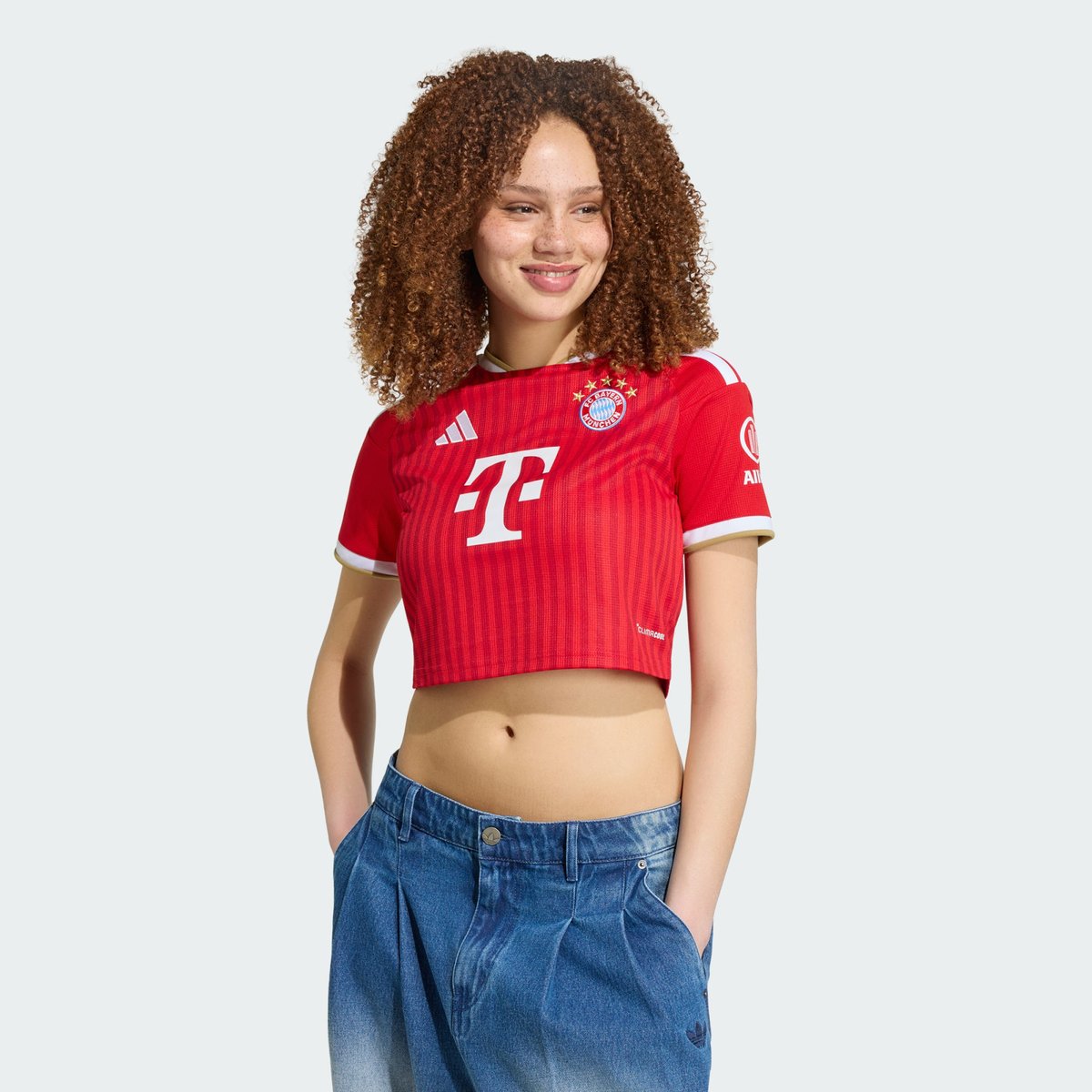Maillot Cropped Domicile Fc Bayern Munich 26/27 Maillot Cropped Domicile Fc Bayern Munich 26/27 better scarlet / white, adidas Performance